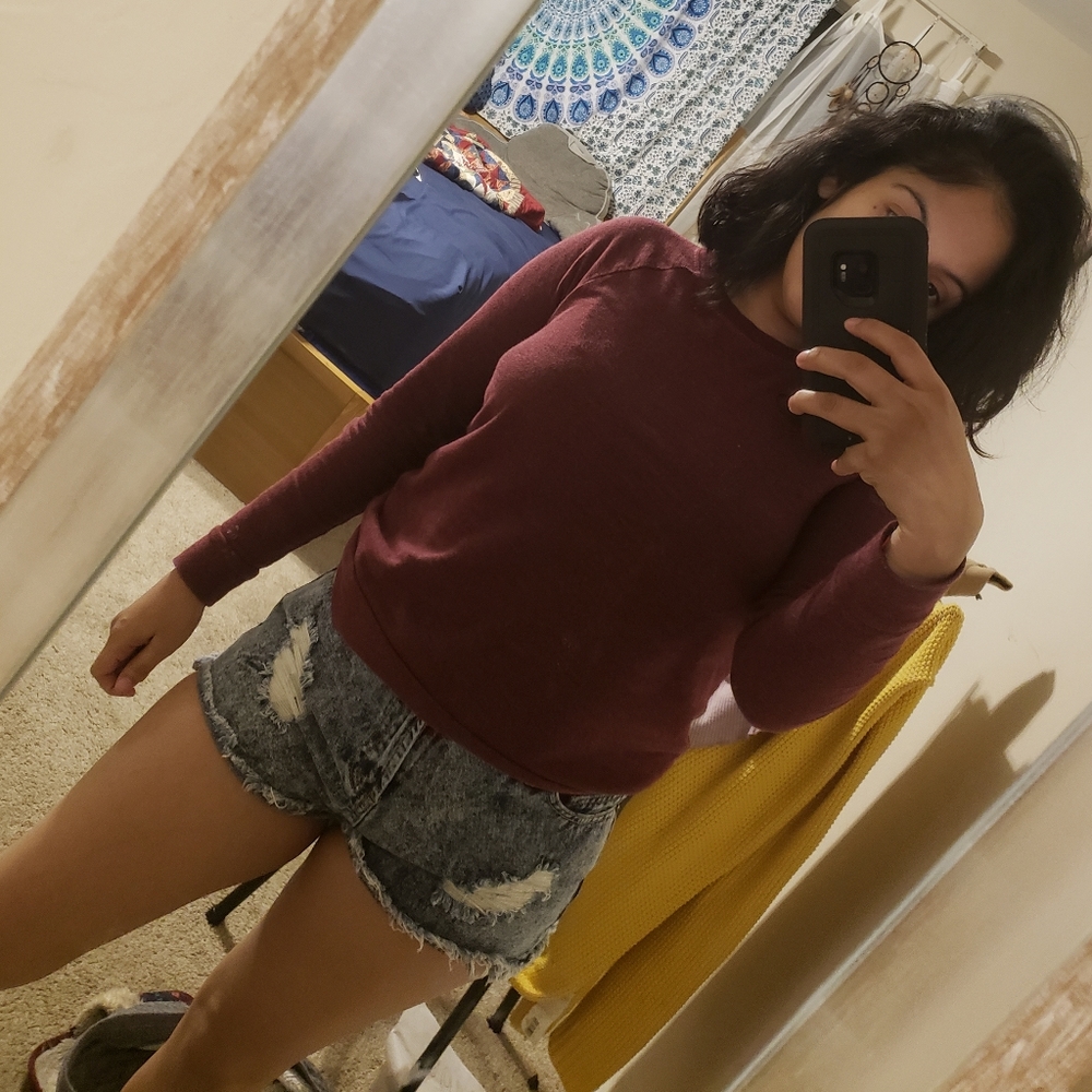 Ripped Jean Shorts